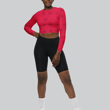 Dalia Long-Sleeve Crop Top