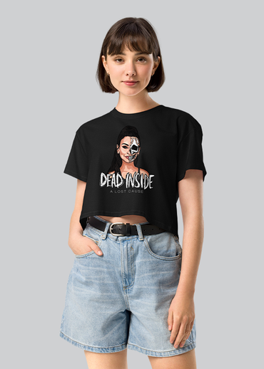 Dead Inside Illustration Women's Crop Tee