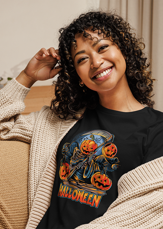 Halloween Illustration Womens Tee