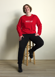 Nice AF Womens Crewneck Sweatshirt