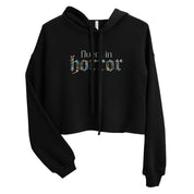 Fluent in Horror Women's Crop Hoodie